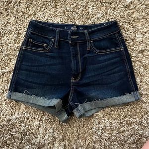 Hollister Size 5 Shorts Dark Denim